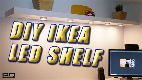 hacking ikea led to go into electrical box|Integrate IKEA LED lighting into IKEA LACK Shelf! (Hidden wires).